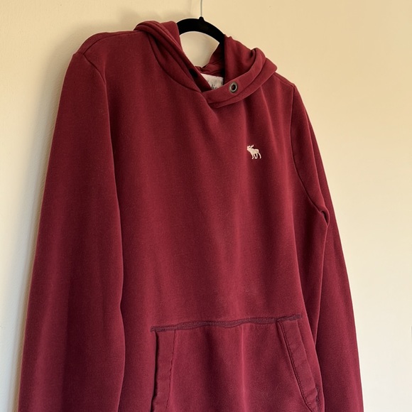 Abercrombie and Fitch Maroon Hoodie - Picture 2 of 3